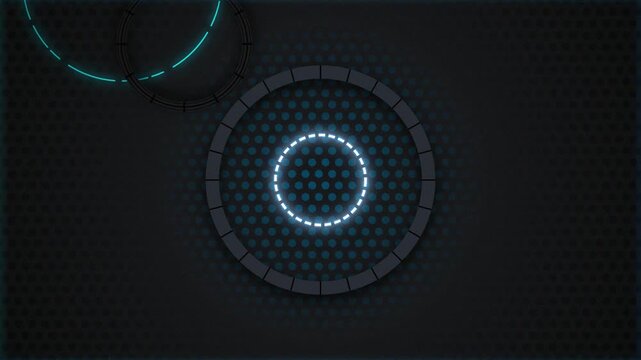 Geometric overlapping circles spinning seamless loop motion background