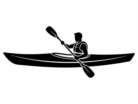 Person Kayaking Silhouette