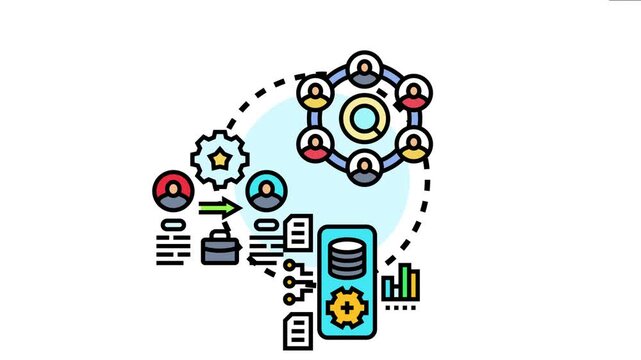 Managed migration pipeline concept the structured process of transferring user data and system resources through a streamlined, efficient workflow for business operations