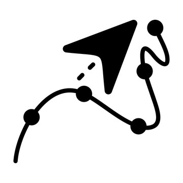 Travel Map Vector Icon