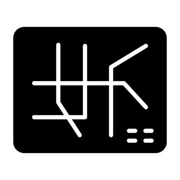 Subway Map Vector Icon