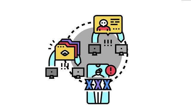 Man in the middle attack depicting a cybercriminal intercepting and altering digital communication between two unsuspecting parties. Highlighting network vulnerability. Data breach