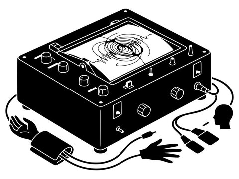 Polygraph Machine Silhouette
