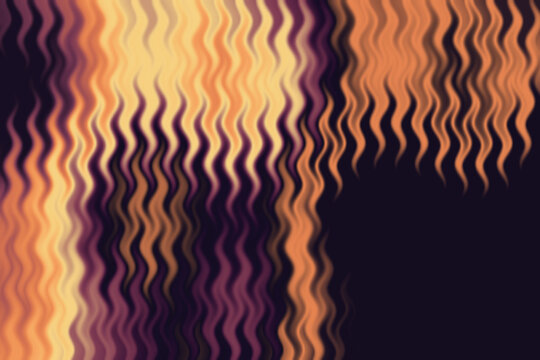Luminous Vertical Glass Crosscurrent Curtains in Orange Gold and Pink