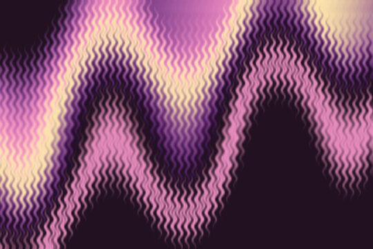 Luminous Curtain Glass Crosscurrent Waves in Magenta Violet and Pink