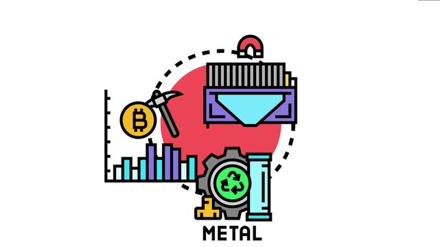 Malleability of metals processing. Mining. And recycling are essential for industrial production. Economic growth. And sustainable resource management operations