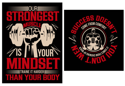fitnece gym vector t-shirt design bundle