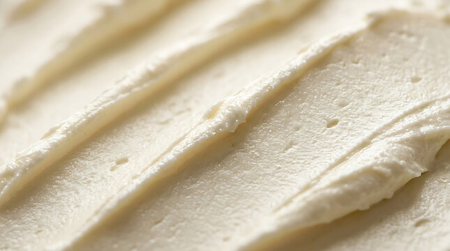 Creamy Frosting Texture Close Up - Sweet Dessert Background