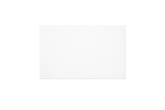 Minimal white paper texture background, blank rectangle mockup with soft shadow space