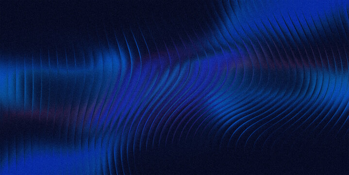 Dark blue abstract background with wavy textured lines and subtle purple undertones suitable for high tech presentation slides and atmospheric banner designs.