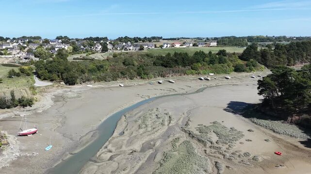 C&ocirc;te d'Emeraude en Bretagne, Saint-Coulomb - prise de vue drone