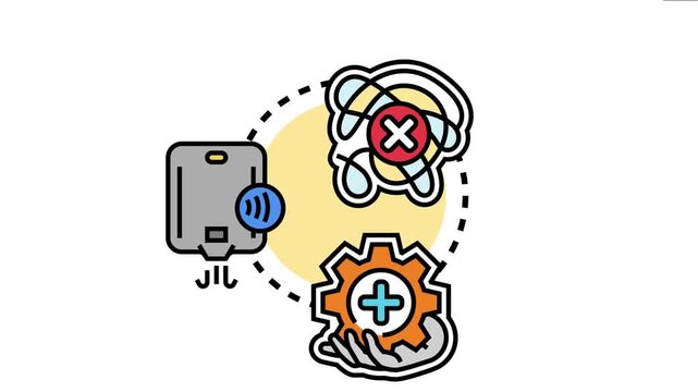 Conceptual visualizing the process of transforming a complex. Tangled problem into a straightforward. Optimized solution. Emphasizing automation and intuitive design for ease of operation