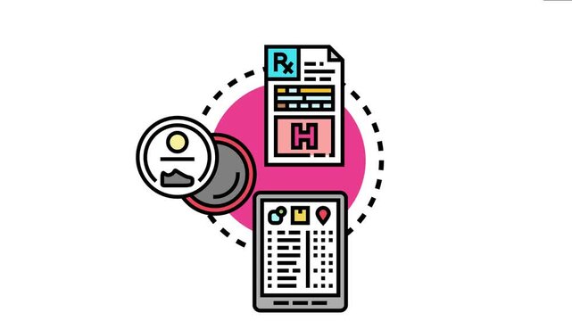 Made up information concept icon fake data, false news, deceptive facts, and misinformation circulating in digital and medical contexts