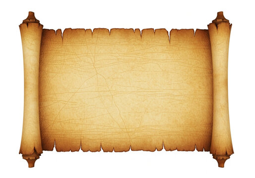 Vintage parchment scroll with aged texture