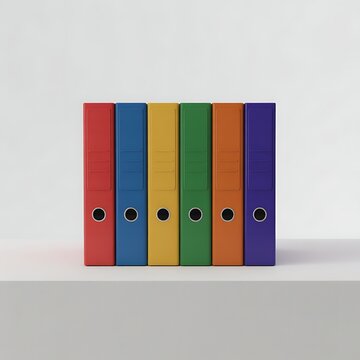 Office Ring Binders Folder Archive Storage Document Business Isolated