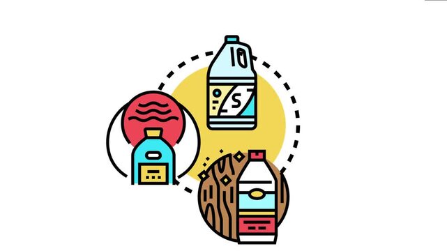 Mild cleaning solvents and compatible compounds concept various cleansing liquids and substances for different applications