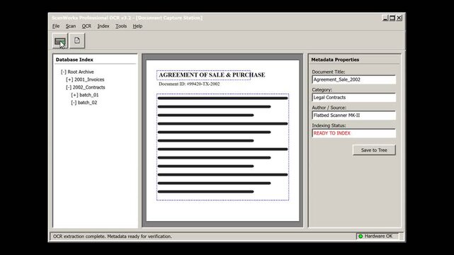 Digital Document Scanning and Data Extraction Process Animation