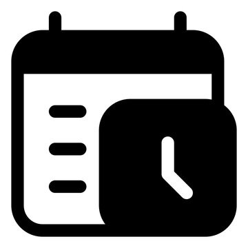 Schedule icon for delivery, planning and appointment