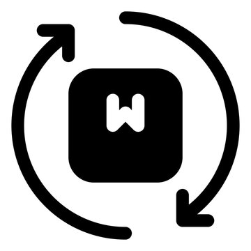 Supply icon for inventory, logistics and distribution