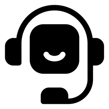 Support icon for customer service, assistance and help