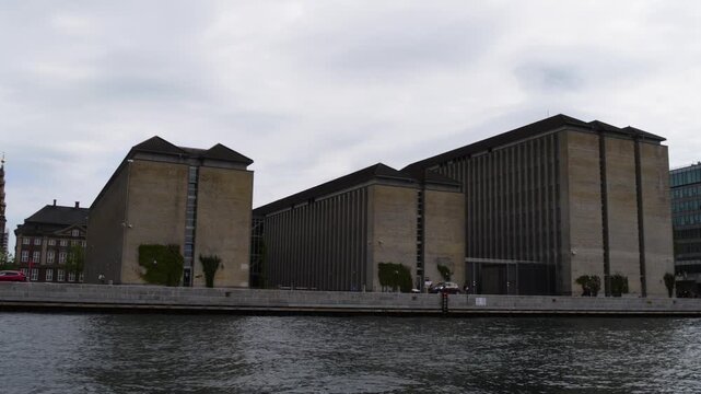 Building facade of Ministry of Foreign Affairs in Copenhagen city, Denmark