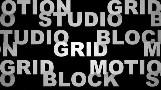 Dynamic Text Grid Animation