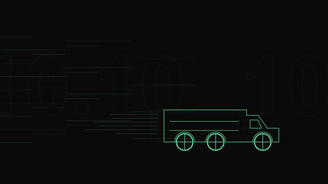 10.10 Online Shopping Sale Truck Animation