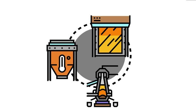 Metal foundry operations the industrial process of melting raw materials in a furnace. Transferring molten metal into a holding vessel. And pouring it into molds for casting new products