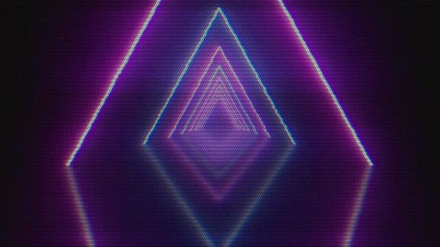 Retro 80's style animated neon background
