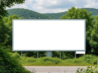 Fototapeta premium Modern minimalist house in green forest landscape