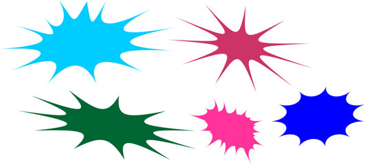 Colorful Burst vector Set for Comic Pop Art, Advertising, Poster Design, and Creative Backgrounds © Stocks Hub