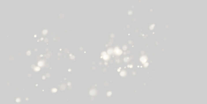 Soft golden bokeh lights float gently against a dark background. The scattered light spots vary in size and glow with warm intensity. This effect creates a dreamy atmosphere ideal for.