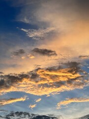 Fototapeta premium sunset in the sky