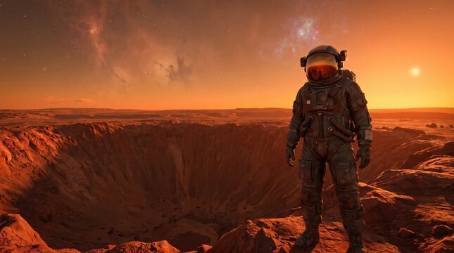 The crater