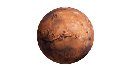 Planet mars surface textures red sphere astronomical object for solar system science visual. © ProPixel PNG