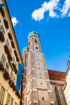 
Towers  of the  Frauenkirche cathedral, symbol of Bavarian capital 
