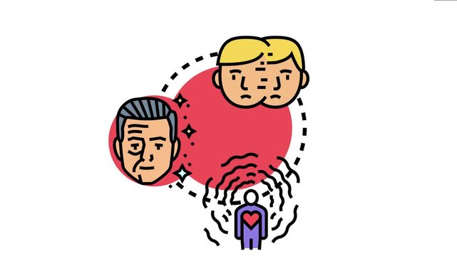 Vector drawing a therapeutic process involving mental visualization, helping individuals to confront and manage their fears or anxieties through repeated imagined scenarios