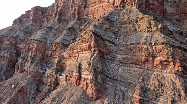 Geological Layers Revealing Earth History