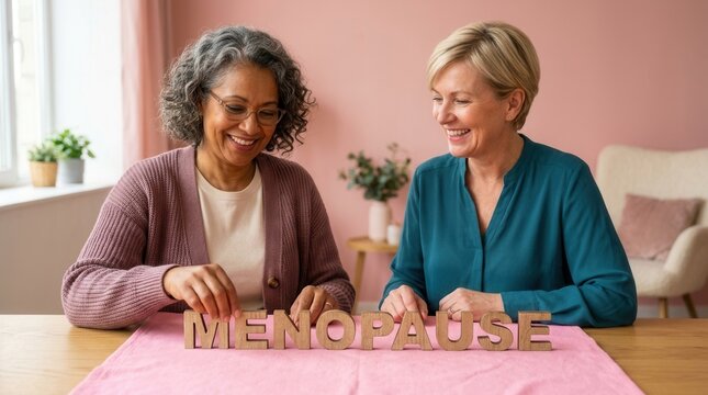 Older Women Happily Arranging \