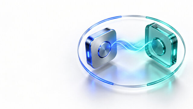 Secure cryptographic key exchange between connected digital devices