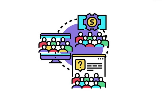People engaging in online forums and community discussions, fostering communication and knowledge sharing within a member based digital platform