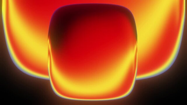 Abstract Grainy Liquid Gradient Motion Background Loop with Glowing Yellow, Red, and Blue Color Blend