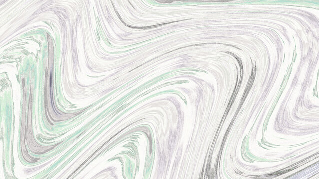 Abstract liquid marble texture with swirls of white, pale green, and grey