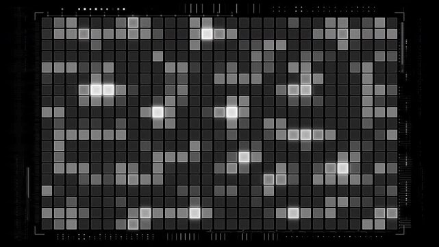 Abstract grid pattern showing data visualization and technology with an alpha channel