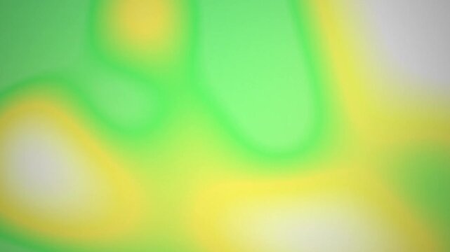 Abstract Soft Grainy Gradient Motion Loop with Green Yellow Glowing Background