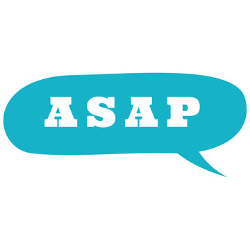 Cartoon asap speech bubble