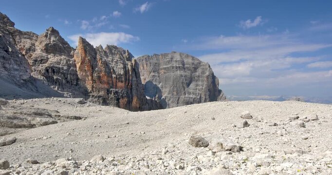 Lunar landscape on the Alimonta Dolomites