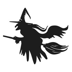 Fototapeta na wymiar Halloween witch silhouette halloween