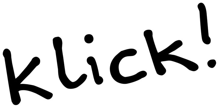 klick! handgeschrieben