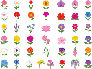 Obraz premium seamless pattern with flowers